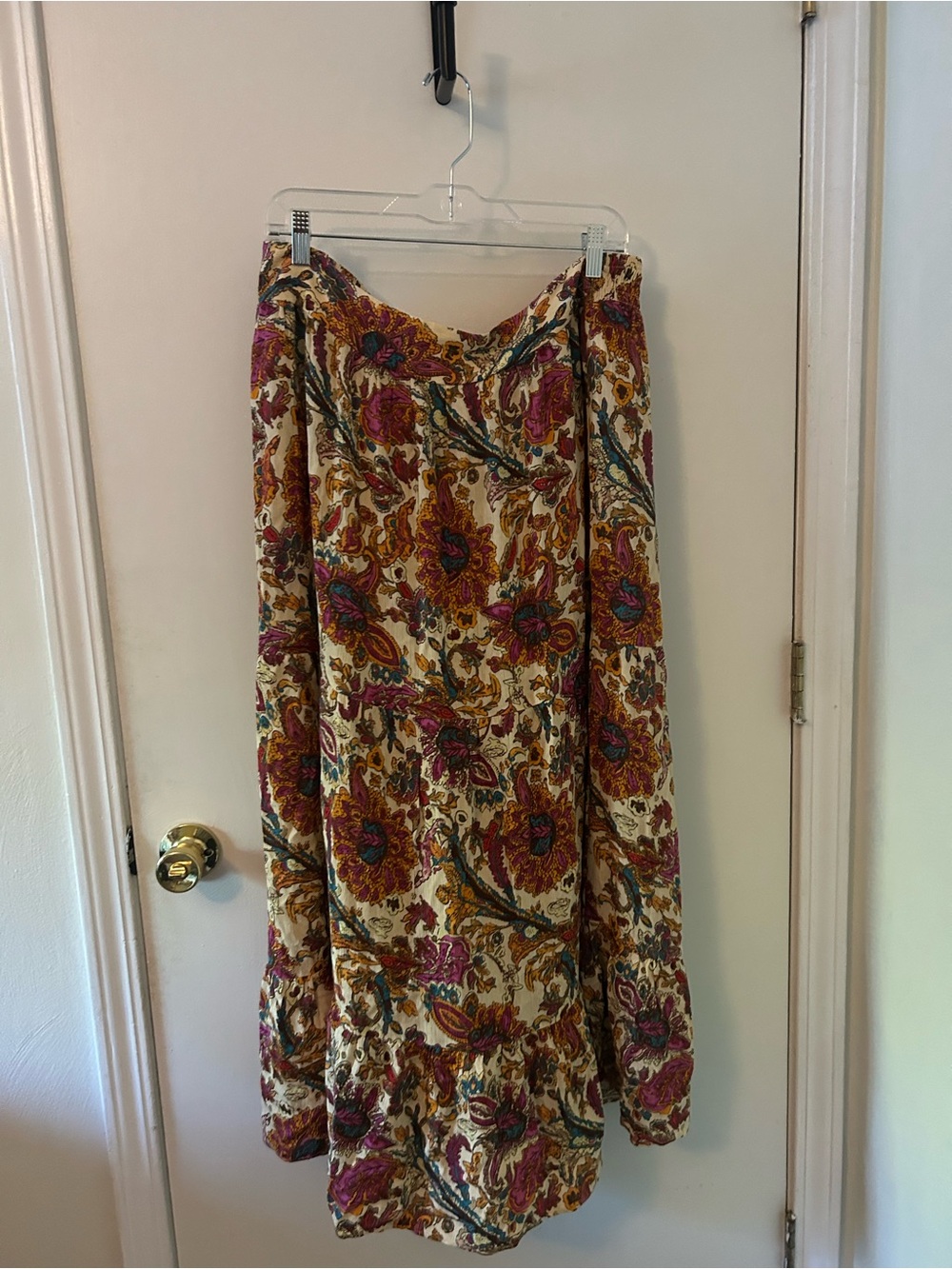 Jessica Simpson XL Boho Paisley Floral Maxi Skirt Multicolor